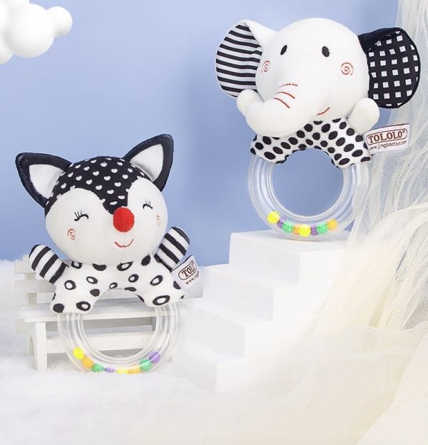 兒童早教大象/狐狸手搖套裝組 