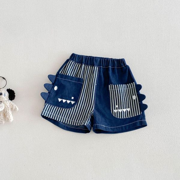 恐龍上衣/牛仔短褲/牛仔吊帶褲 