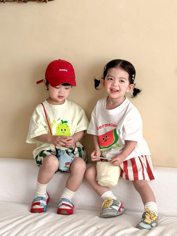 可愛水果印花兩件式套裝 