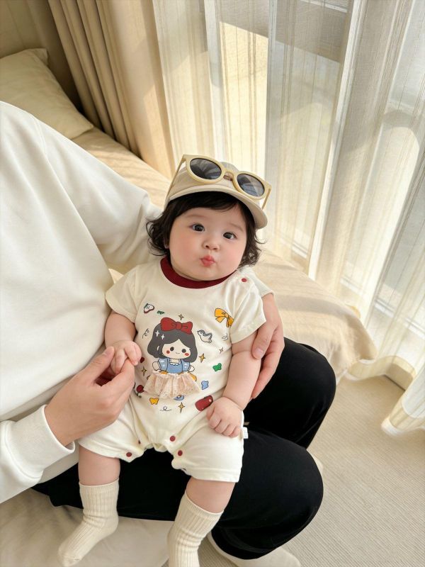 可愛白雪公主印花連身裝 