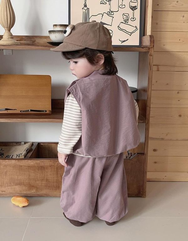 好好看！顯白紫色背心式三件套套裝 