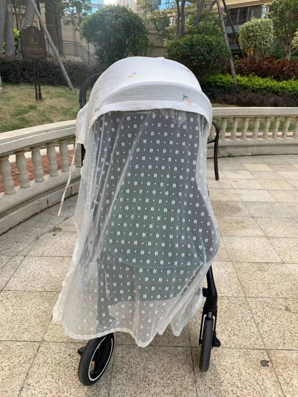 Ins嬰兒推車透氣遮陽布 