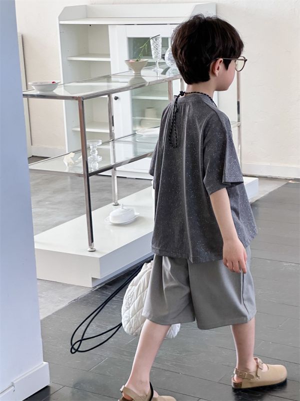 滿天星亮片噴墨寬鬆上衣 