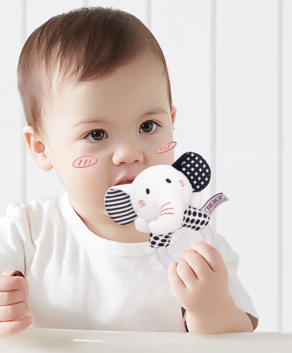 兒童早教大象/狐狸手搖套裝組 