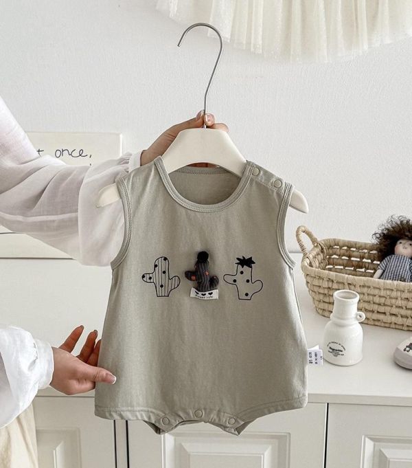 立體仙人掌布偶背心包屁衣 