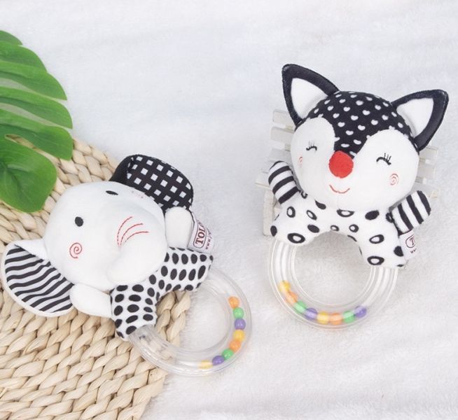 兒童早教大象/狐狸手搖套裝組 