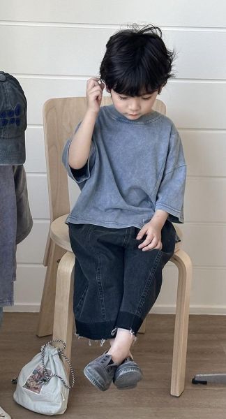 水洗刷舊款寬鬆上衣(4色) 