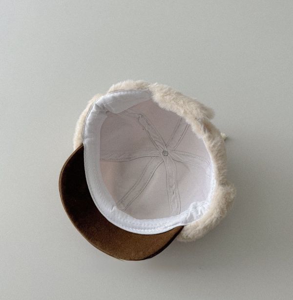 加厚保暖護耳綁繩棒球帽 