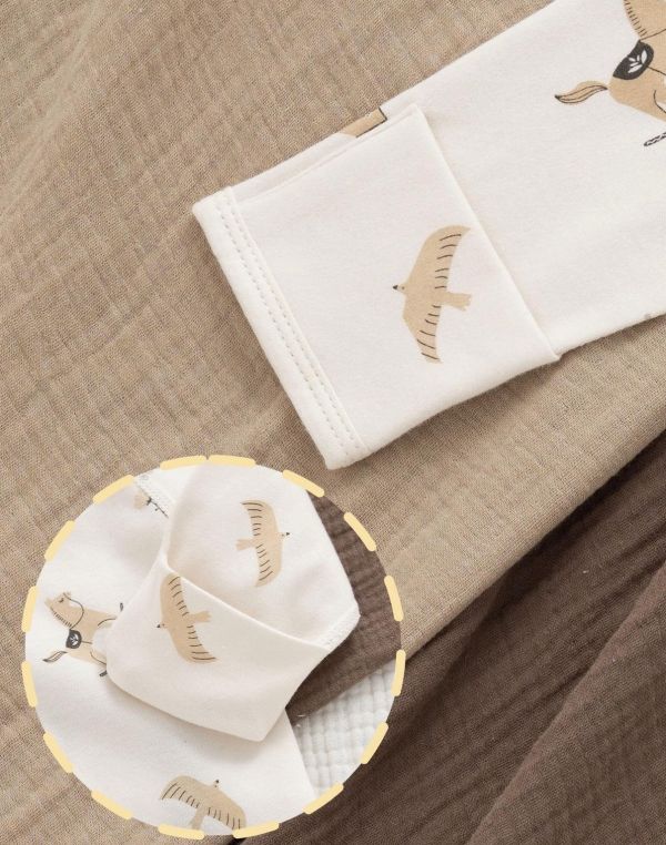 新生兒搖搖馬純棉反包手半背衣 