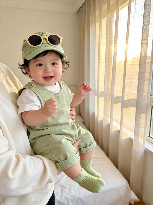 白T+糖果素色背袋連身褲套裝(3色) 