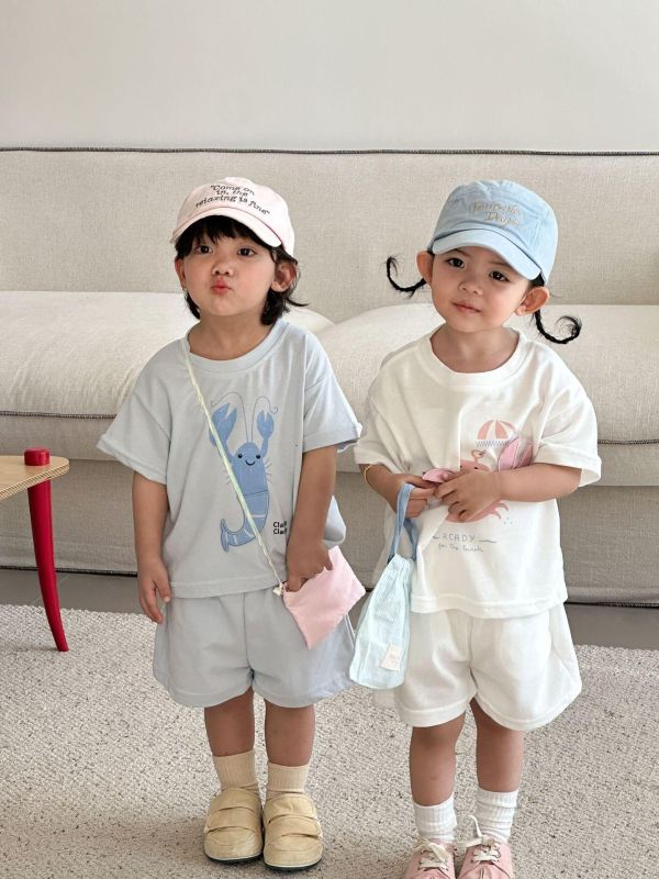 運動風超萌印花兩件式套裝 