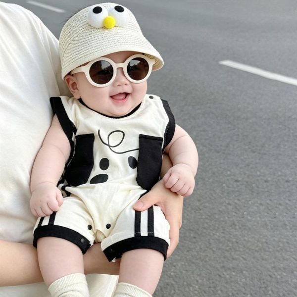 立體狗狗耳朵帥氣連身裝 