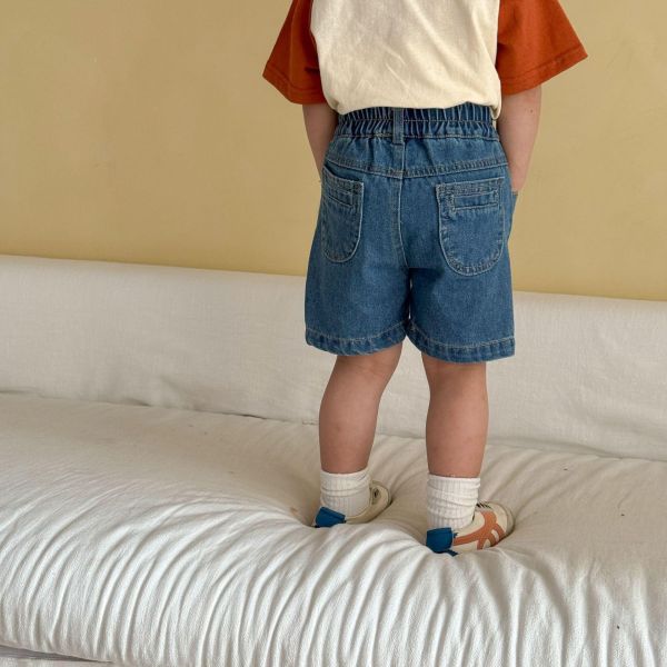 永不退流行牛仔五分短褲 