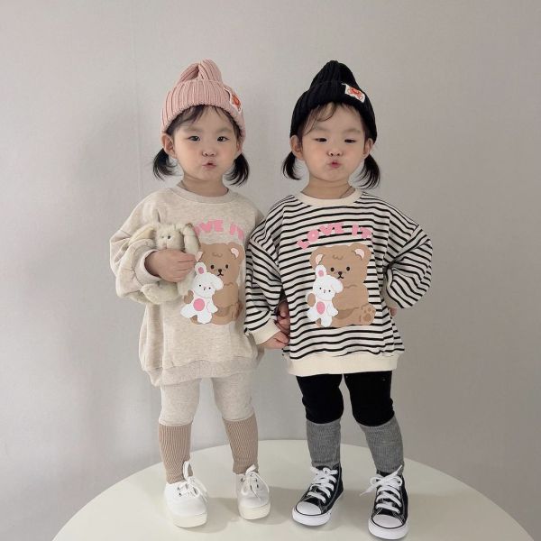 小熊兔子玩偶休閒上衣 