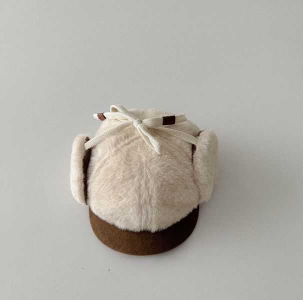 加厚保暖護耳綁繩棒球帽 