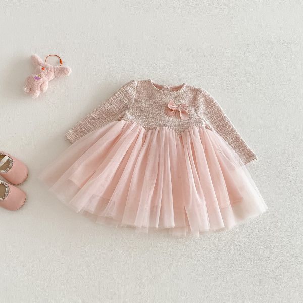 小香風網紗連身裙/打底衣/櫻桃背心套裝 