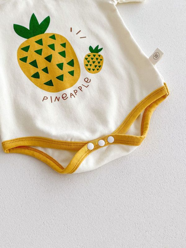 好運來！旺旺鳳梨包屁衣(含造型帽) 