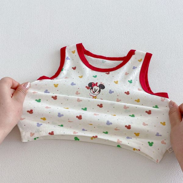 米奇滿印背心/立體米奇屁股吊帶褲 