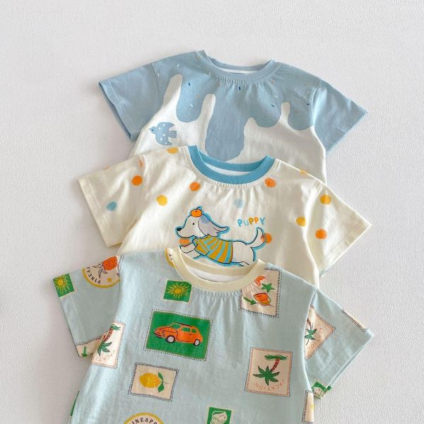 可愛童趣印花T恤上衣 