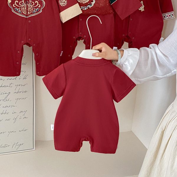 限定款-馬踏祥雲復古周歲連身裝 