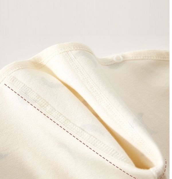 新生兒月亮棉質側開包屁衣(含帽) 