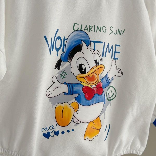 Q版唐老鴨印花棉質包屁衣 