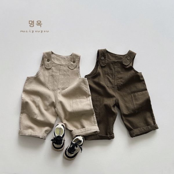 厚磅日系不規則口袋工裝褲 
