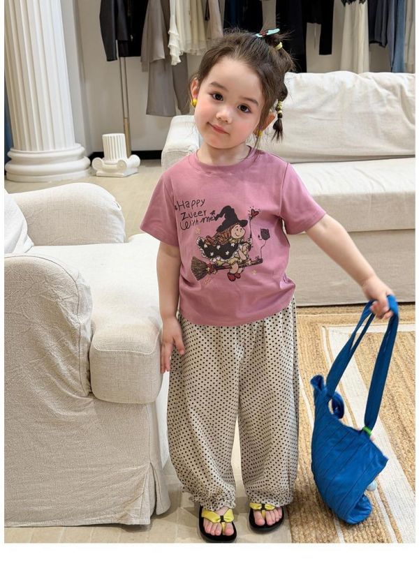 小魔女/小天使印花寬鬆上衣 