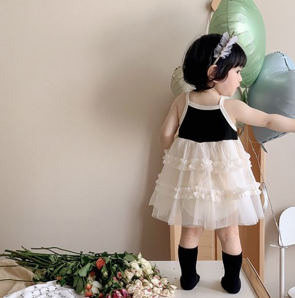 愛心薄款針織網紗包屁裙 