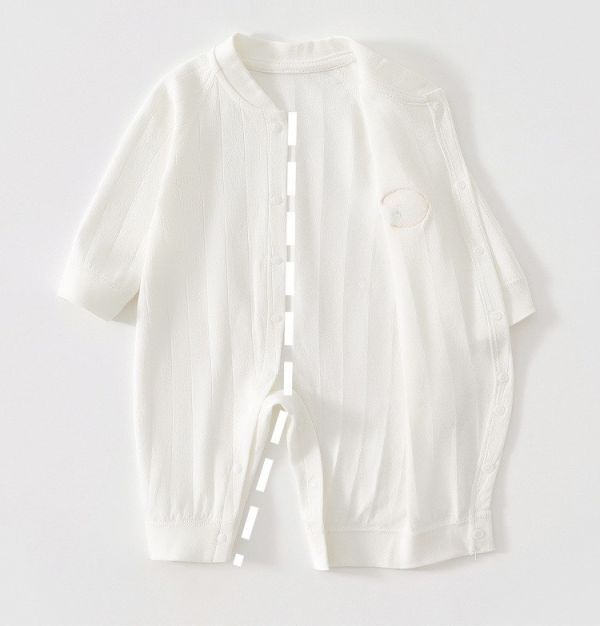 新生兒月亮兔子布標開釦連身裝(4色) 