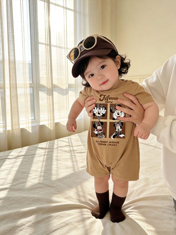 咖色麵包牛奶/米妮連身裝 