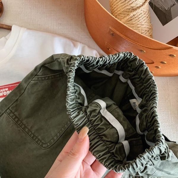 帥氣日系1印花造型五分短褲 