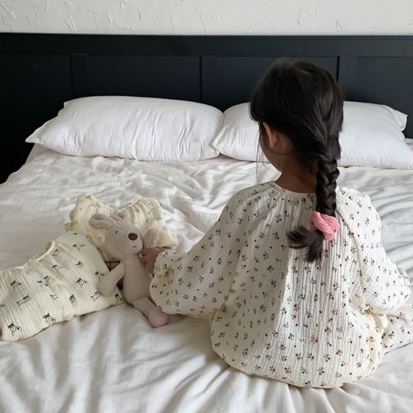 紗布棉透氣居家睡衣套裝 