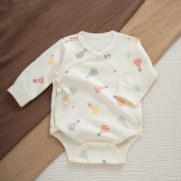 新生兒生日帽印花包屁衣/連身裝 