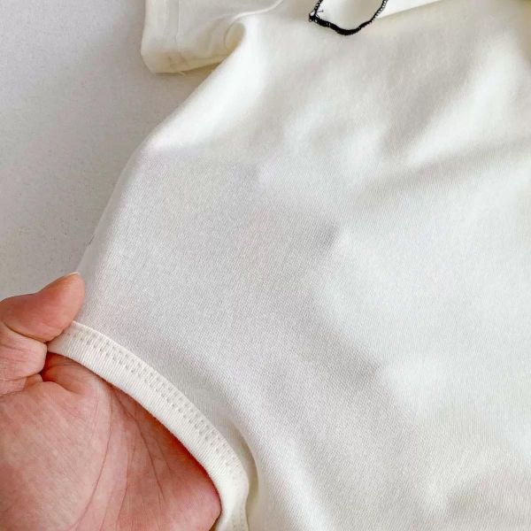 氣質簡約素色綁帶領結包屁衣 