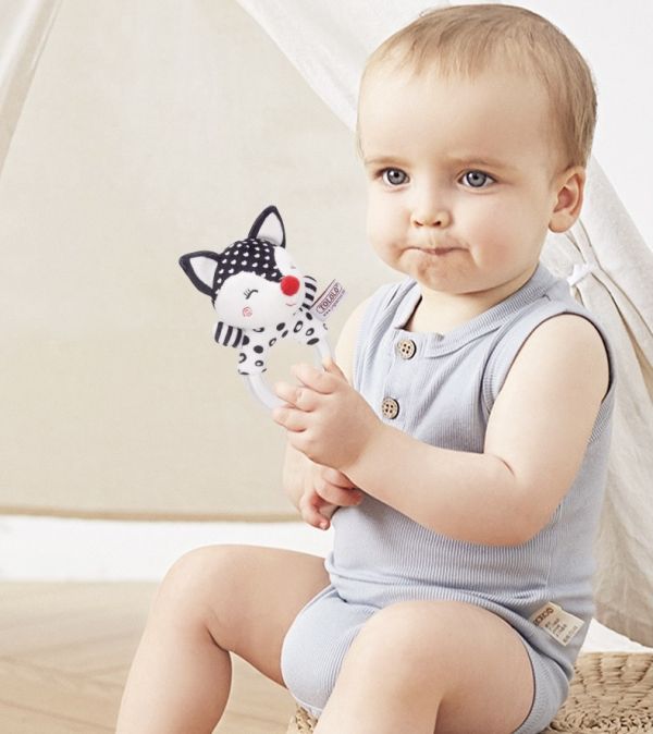 兒童早教大象/狐狸手搖套裝組 