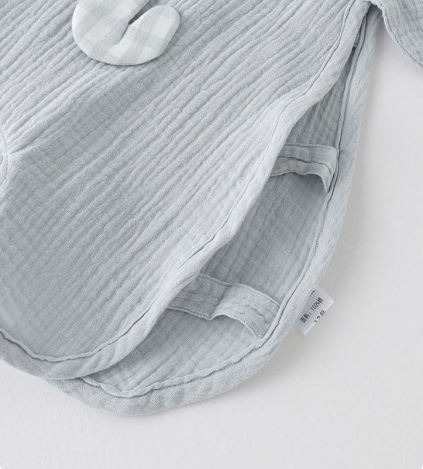 可愛大象紗布棉側鏤空琵琶衣 