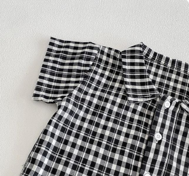 經典款！格紋襯衫兩件式套裝/背心 