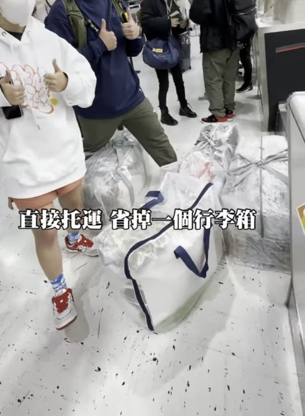 耐髒耐摔行李托運收納袋 