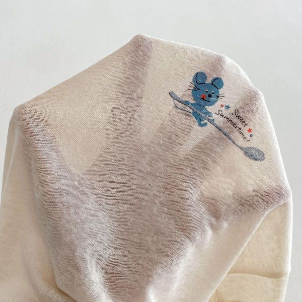 夏季薄款卡通印花T恤上衣 