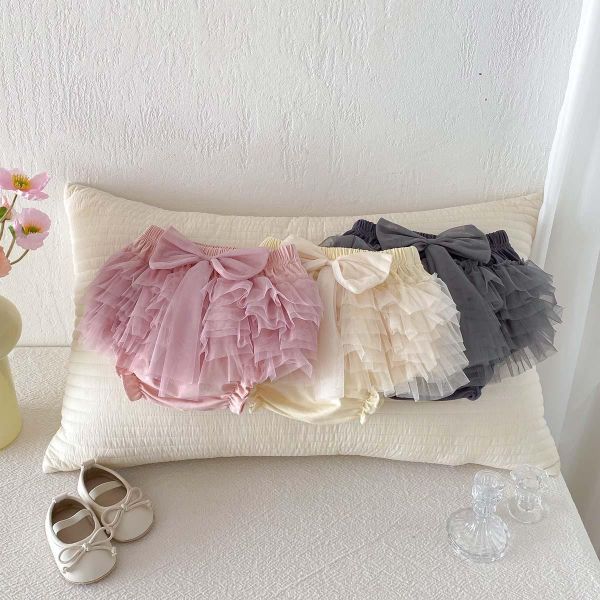 可愛大蝴蝶結網紗包屁褲裙 