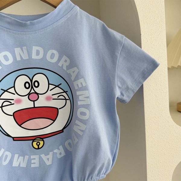 小叮噹可愛印花包屁衣(含襪) 