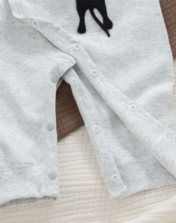 新生兒小黑貓口袋連身裝 