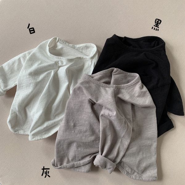 竹節棉透氣百搭素色薄上衣 