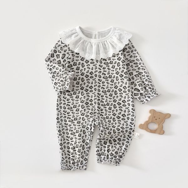 新生兒蕾絲領開釦連身裝(7款) 