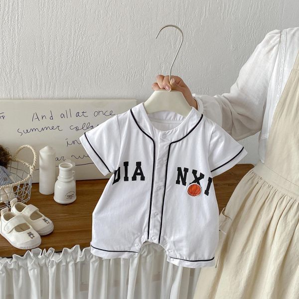 夏季運動風籃球開釦連身裝 