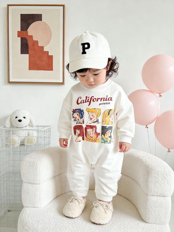 可愛卡通史努比/公主印花連身裝 