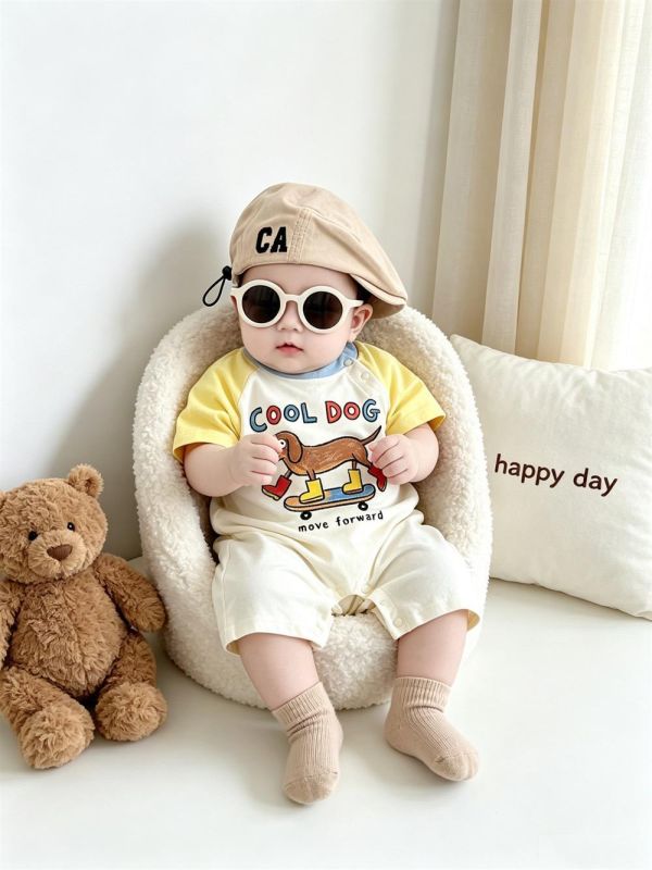 Cool dog 狗狗印花兩款連身裝 