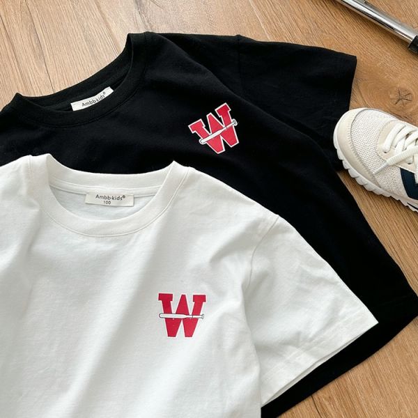 親子裝W棒球印花上衣/包屁衣 