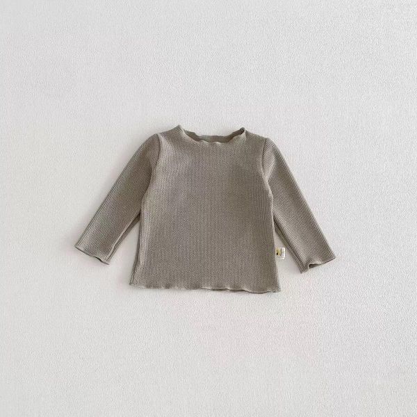 螺紋軟糯上衣/華夫格背心兩件套 